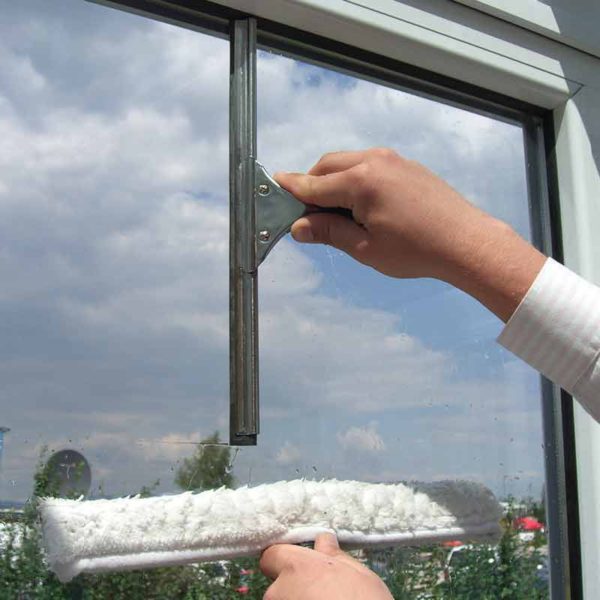 Fensterabzieher Profi: 35cm Edelstahl Fensterwischer mit